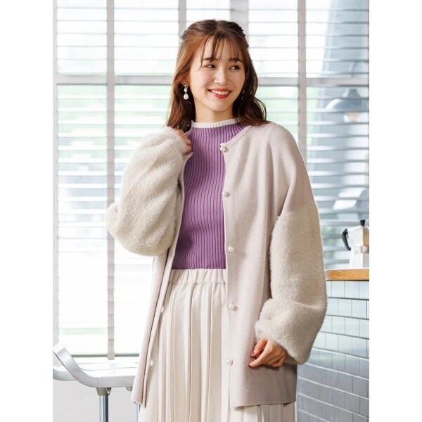 ファー袖コーディガン | ルディックパーク(Ludic Park) | マルイウェブ