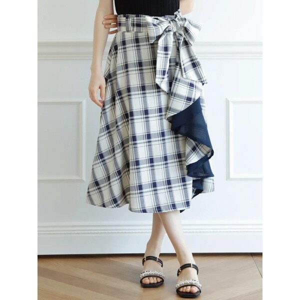 ラッフルフリルスカート ラッフルフリルチェックスカート – BUNNY APARTMENT