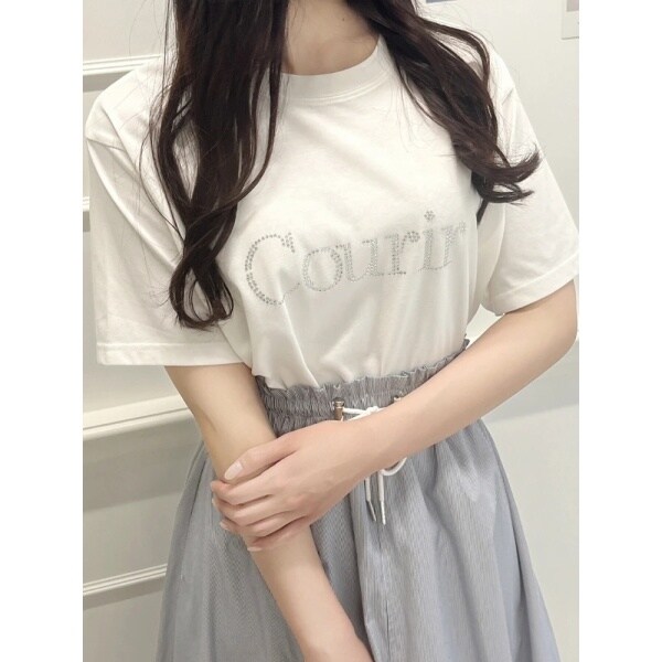 接触冷感/吸水速乾/UV】ラインストーンロゴTシャツ | ルディックパーク