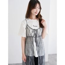 ミニロゴ刺繍Tシャツ