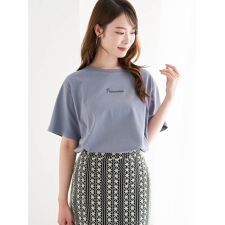 ミニロゴ刺繍Tシャツ