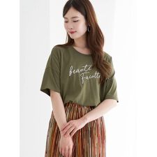 立体ラメ発泡プリントTシャツ