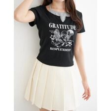 テレコ エンジェルレイヤード風Tシャツ