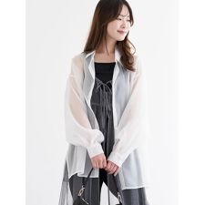 [SET]オーガンジーシアーシャツ×タンクトップ
