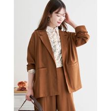 花柄プリントレースブラウス