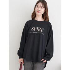 立体ロゴ刺繍ロングTシャツ