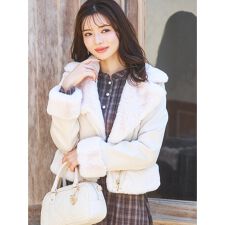 ルディックパーク(Ludic Park)のスエードファーライダースジャケット