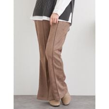 スエードポンチフレアパンツ