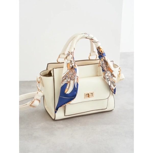 [2WAY]スカーフ付きバッグ