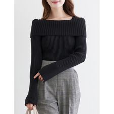 ルディックパーク(Ludic Park)のリブオフショルニット