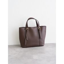 [2WAY]レザー調ベルトバッグ