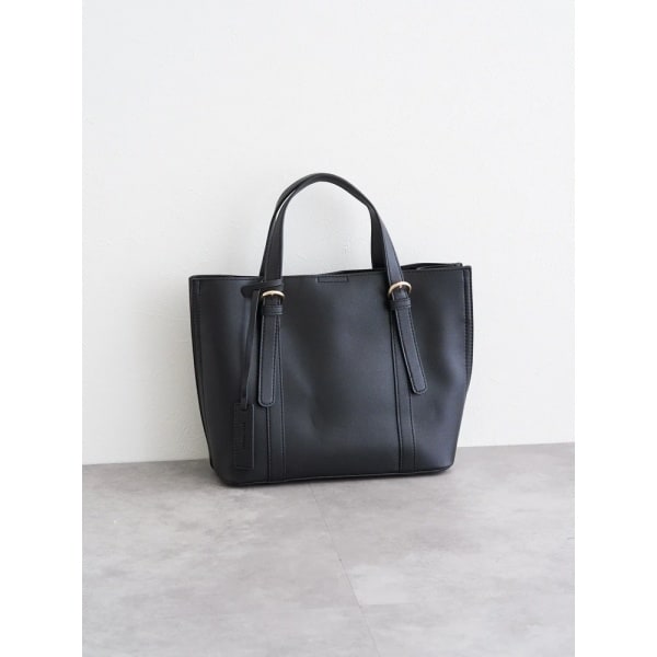 [2WAY]レザー調ベルトバッグ