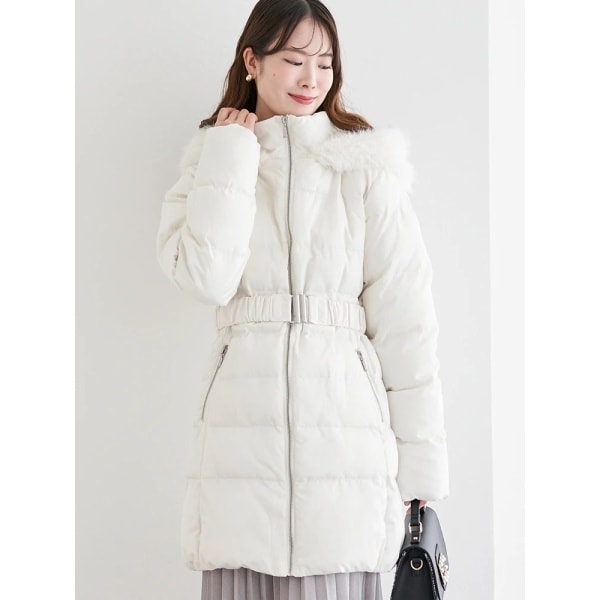 ファー付きミドル丈中綿コート | アロッタ(alotta) | マルイウェブチャネル