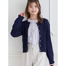 パールボタンニットカーディガン