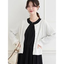 パールボタンニットカーディガン