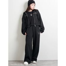 【SETUP】裏毛サンリオキャラクターズパーカー＋スウェットパンツ