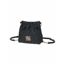 [2WAY]ビジュー付きキルティングレザー調リュック