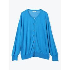 【UVカット・抗ピル加工・接触冷感】クルーネックカーディガン