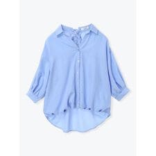 バックスピンドルタケノコタックシャツブラウス