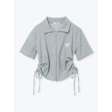 ハート刺繍ダブルZIPカットソー