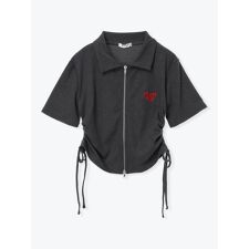 ハート刺繍ダブルZIPカットソー