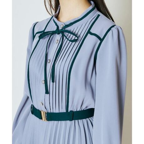 バイカラーピンタックプリーツワンピース レディアゼル Redyazel ファッション通販 マルイウェブチャネル