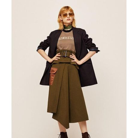 コルセットベルト付きアシメミリタリースカート レディアゼル Redyazel ファッション通販 マルイウェブチャネル