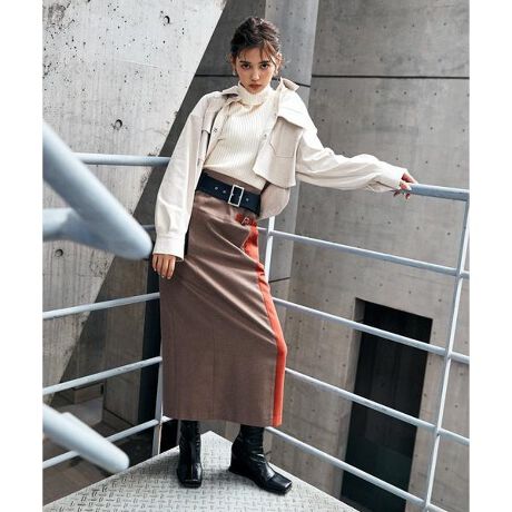 バイカラータイトスカート | レディアゼル(REDYAZEL) | マルイウェブ  
