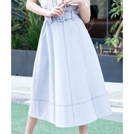 配色ステッチフレアスカート | レディアゼル(REDYAZEL) | マルイウェブ  