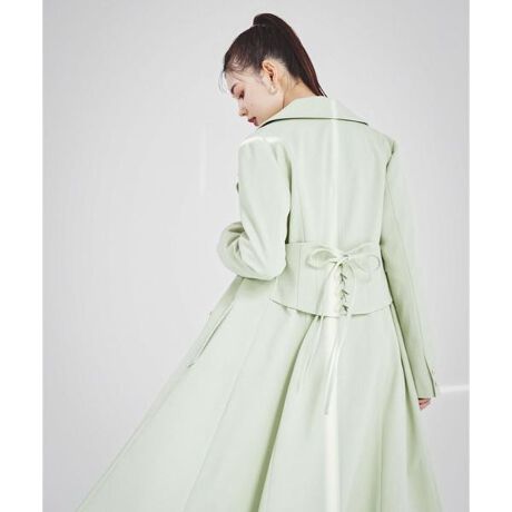 バックコルセットダブルロングコート | レディアゼル(REDYAZEL 