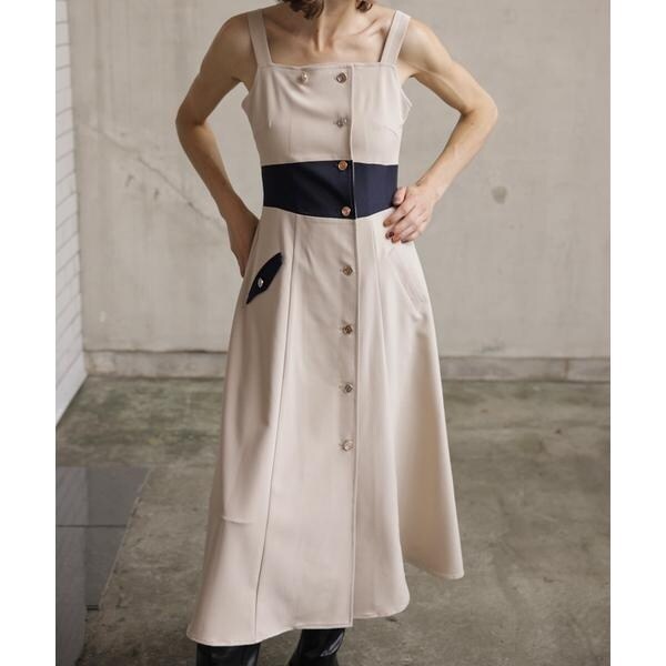 レディアゼル　バイカラージャケット&キャミワンピースセット REDYAZEL（レディアゼル）の「バイカラージャケット＆キャミ