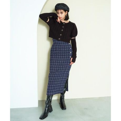 サス付きツイードタイトスカート | レディアゼル(REDYAZEL) | マルイ  