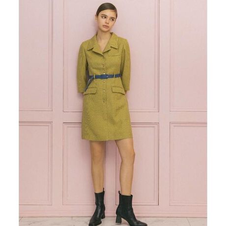 テーラーカラーミニシャツタイトワンピース | レディアゼル(REDYAZEL  