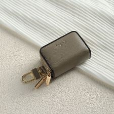 配色パイピング　スマートキーケース 車 ダブルファスナー ダブル ポケット キーチェーン ファスナー