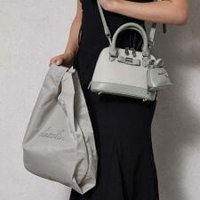 【dazzlin/ダズリン】バレッタリボン　エコバッグ入バッグチャーム付　ミニハンドバッグ