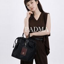 PADMA/パドマ】ナイロン×レザー 巾着ミニトートバッグ | パドマ(PADMA 