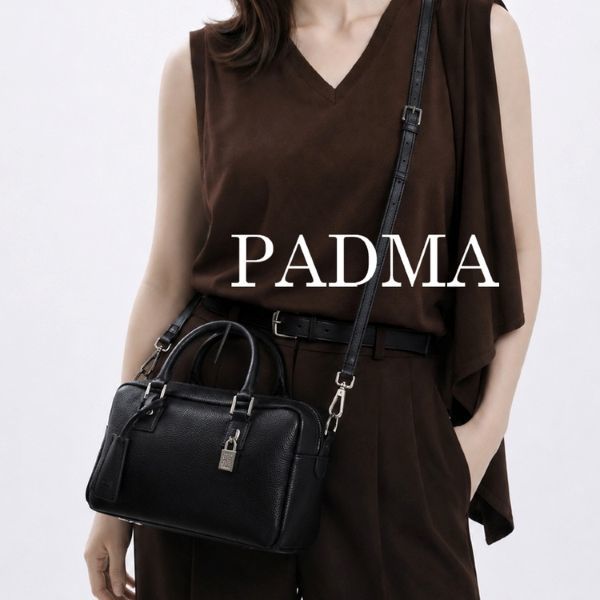 PADMA/パドマ】 キーチャーム付 本革ボストンバッグ | パドマ(PADMA