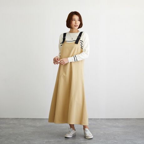 100 コットン ウォッシャブル ロングデニムジャンパースカート フレールドゥカリーナ Fleur De Kalina ファッション通販 マルイウェブチャネル Cb001 625 09 01