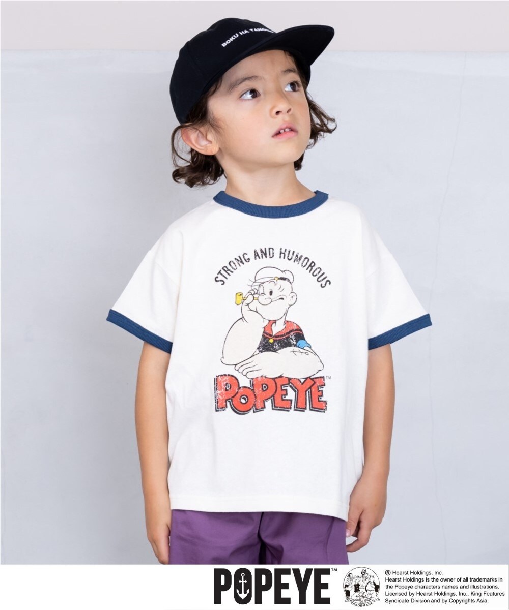 POPEYEﾌﾟﾘﾝﾄﾘﾝｶﾞｰTee(80～150cm)