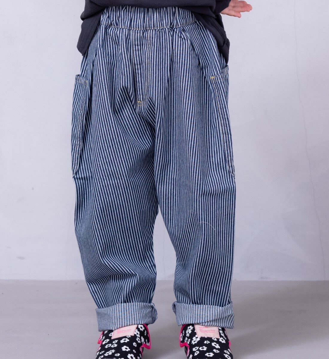 COTTON from U.S.A】ビッグポケットデニムパンツ（80～150cm