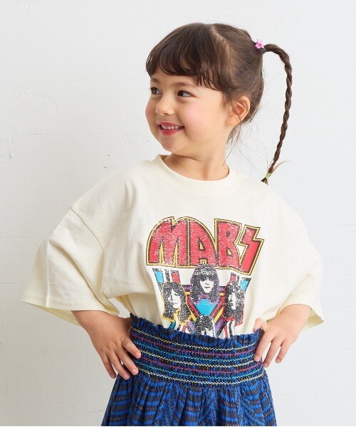 00s 45rpm& ロゴプリントＴシャツ F カーキ 00s 45rpm& ロゴプリントTシャツ F カーキ トップス