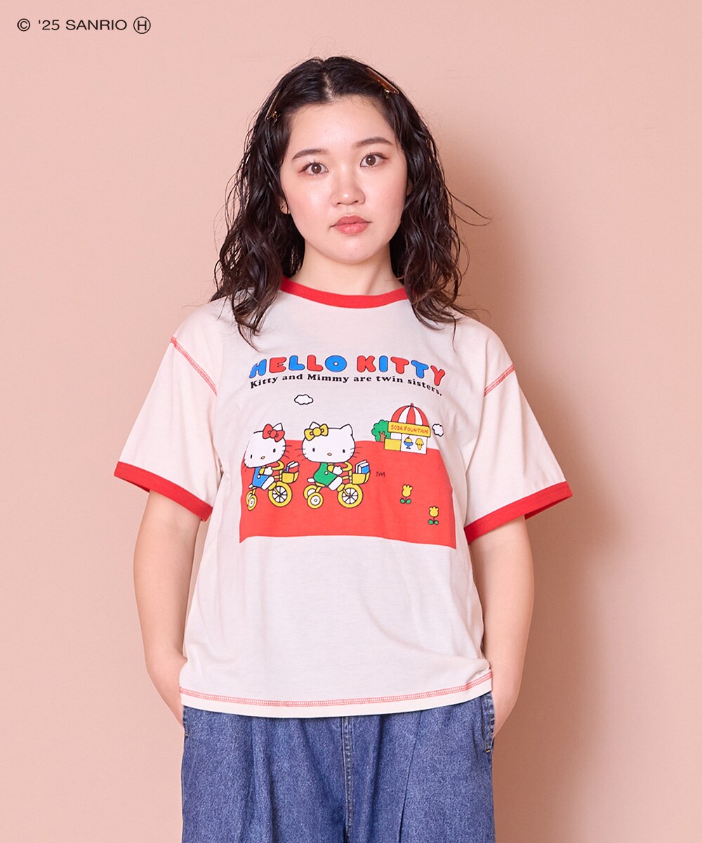HELLO KITTY/ハローキティ】別注リンガーTシャツ/おとな | マーキーズ