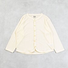 薄手リブ長袖カーディガン