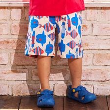 総柄プリントショートパンツ
