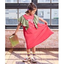 フリルカラータンクトップワンピース
