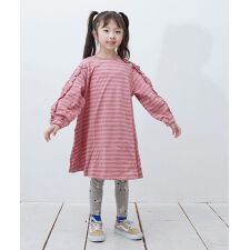 マーキーズ(MARKEY'S)のフリルスリーブボーダーワンピース