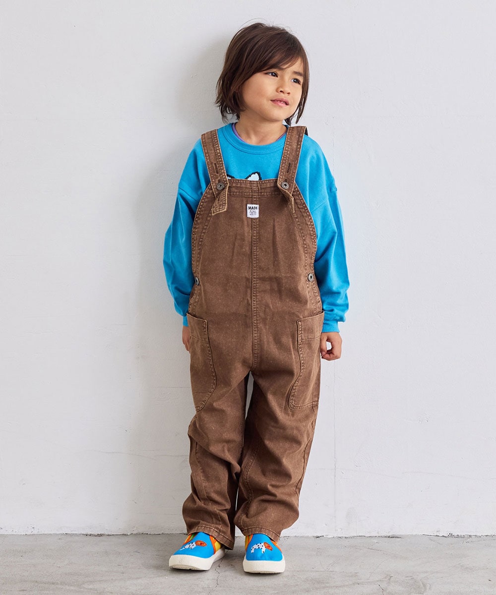 オーバーオール（デニム / 男の子・女の子 / クマステッチ