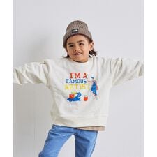 裏毛プリントトレーナー