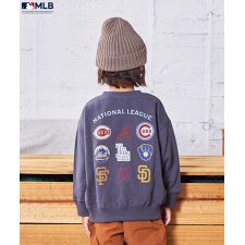 【MLB】別注リーグワッペンプリントスウェット