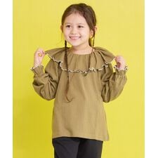 マーキーズ(MARKEY'S)のリブフリルカラーカットソー